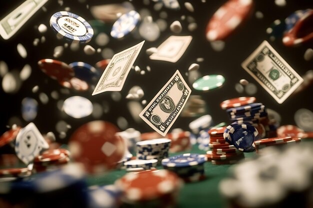 Table games interface showing card game layout